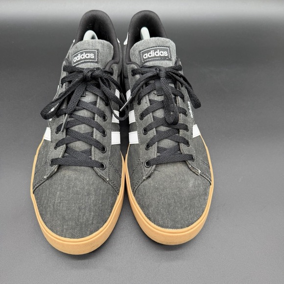 Men\'s Adidas Daily 3.0 Sneaker Skate Shoes Size 11 Black/Charcoal/ Gum Bottom main image 6